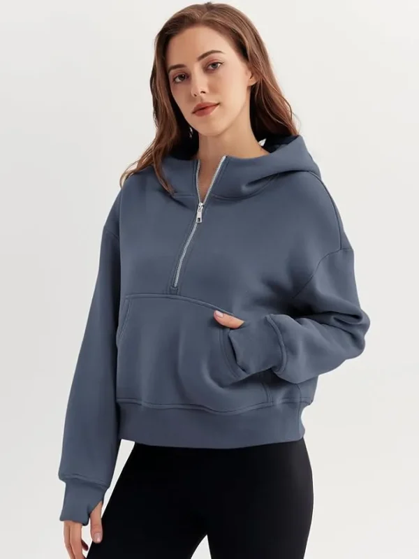 HALFZIP HOODIE - PEACHLUXE®