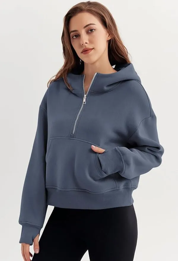 HALFZIP HOODIE - PEACHLUXE®