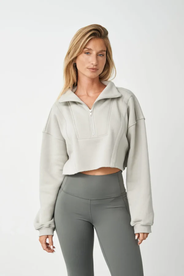 HALFZIP SLOUCHY CROPPED - LITEWARM®
